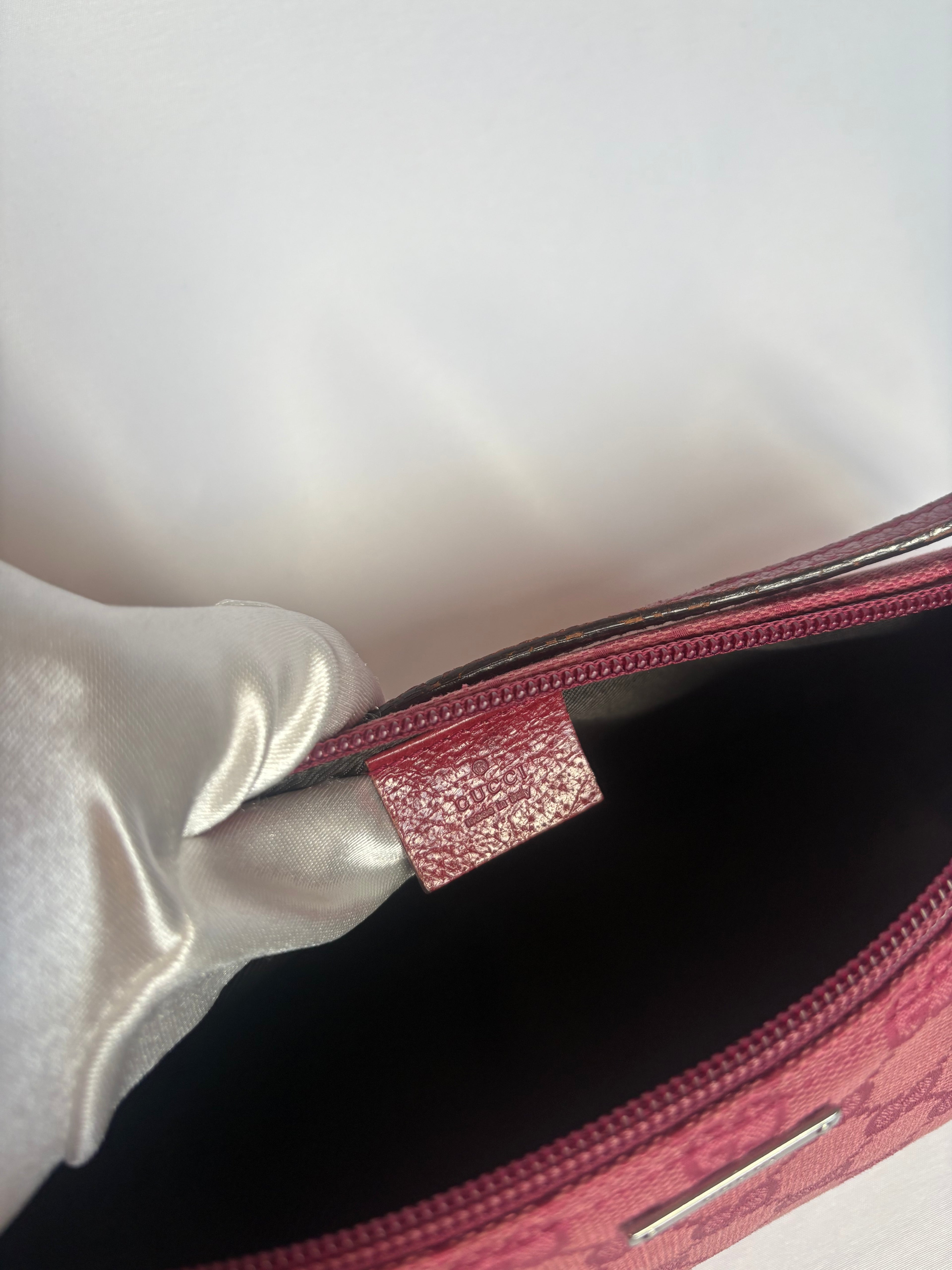 Pink Gucci Monogram Pochette Bag