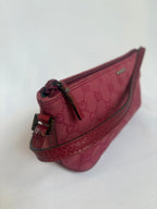 Pink Gucci Monogram Pochette Bag