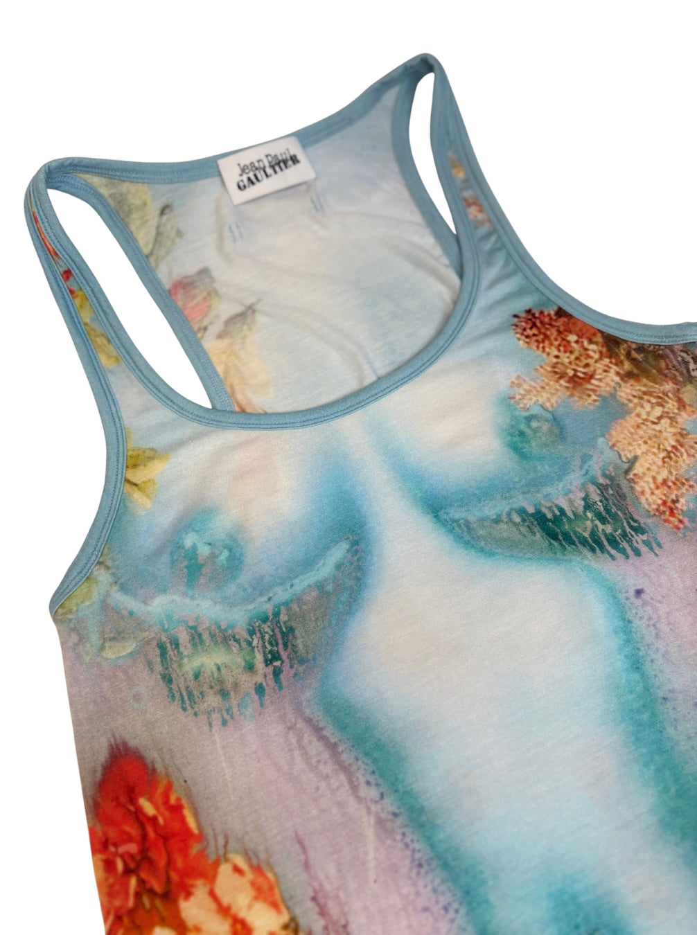 Blue Jean Paul Gaultier Body Vest Top