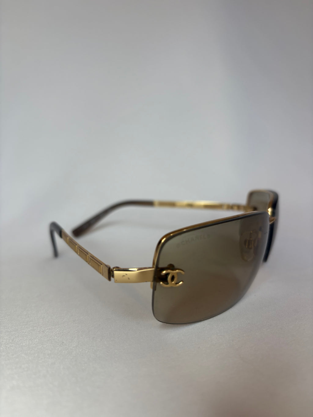 Gold Chanel Sunglasses