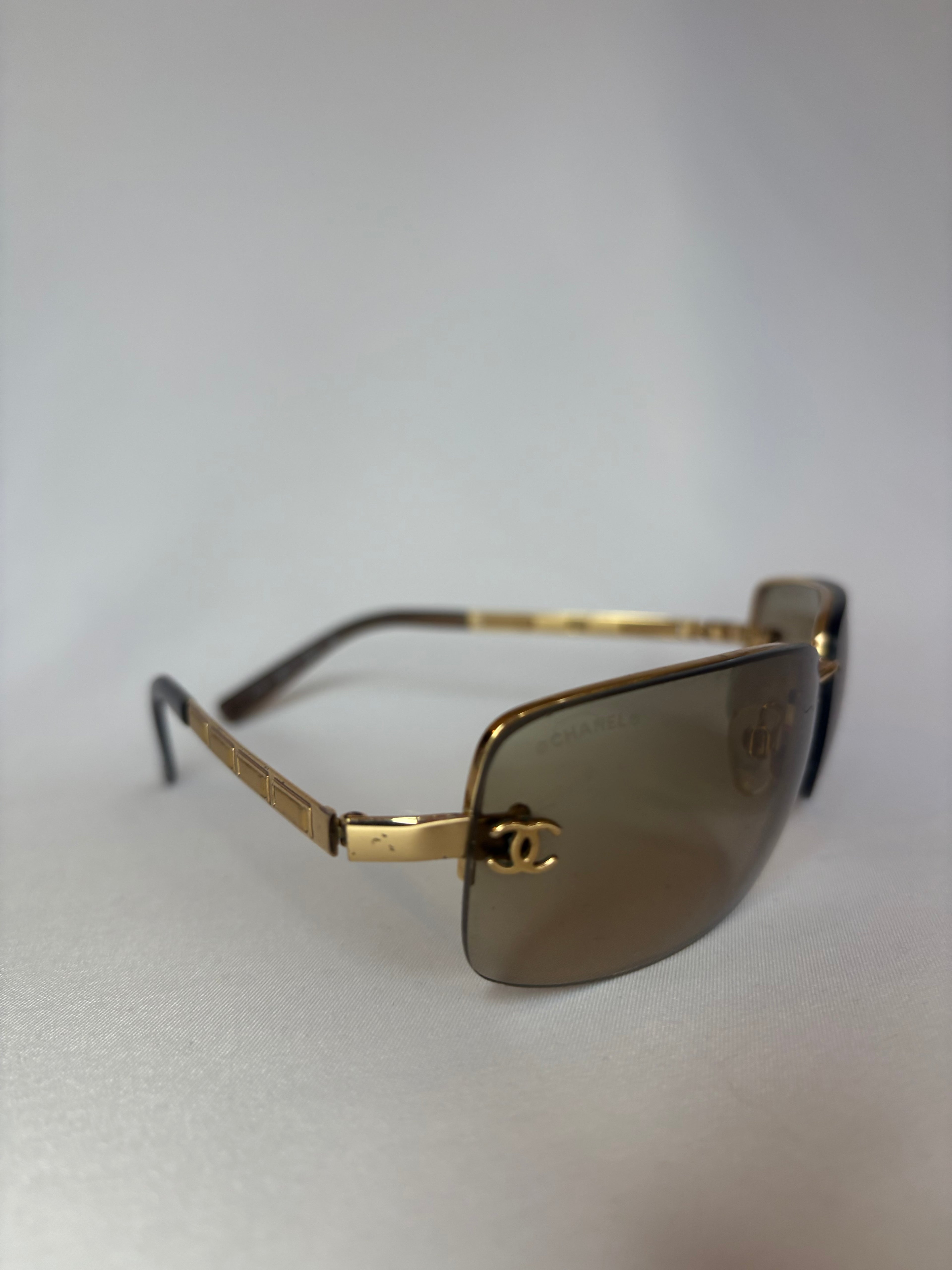 Gold Chanel Sunglasses