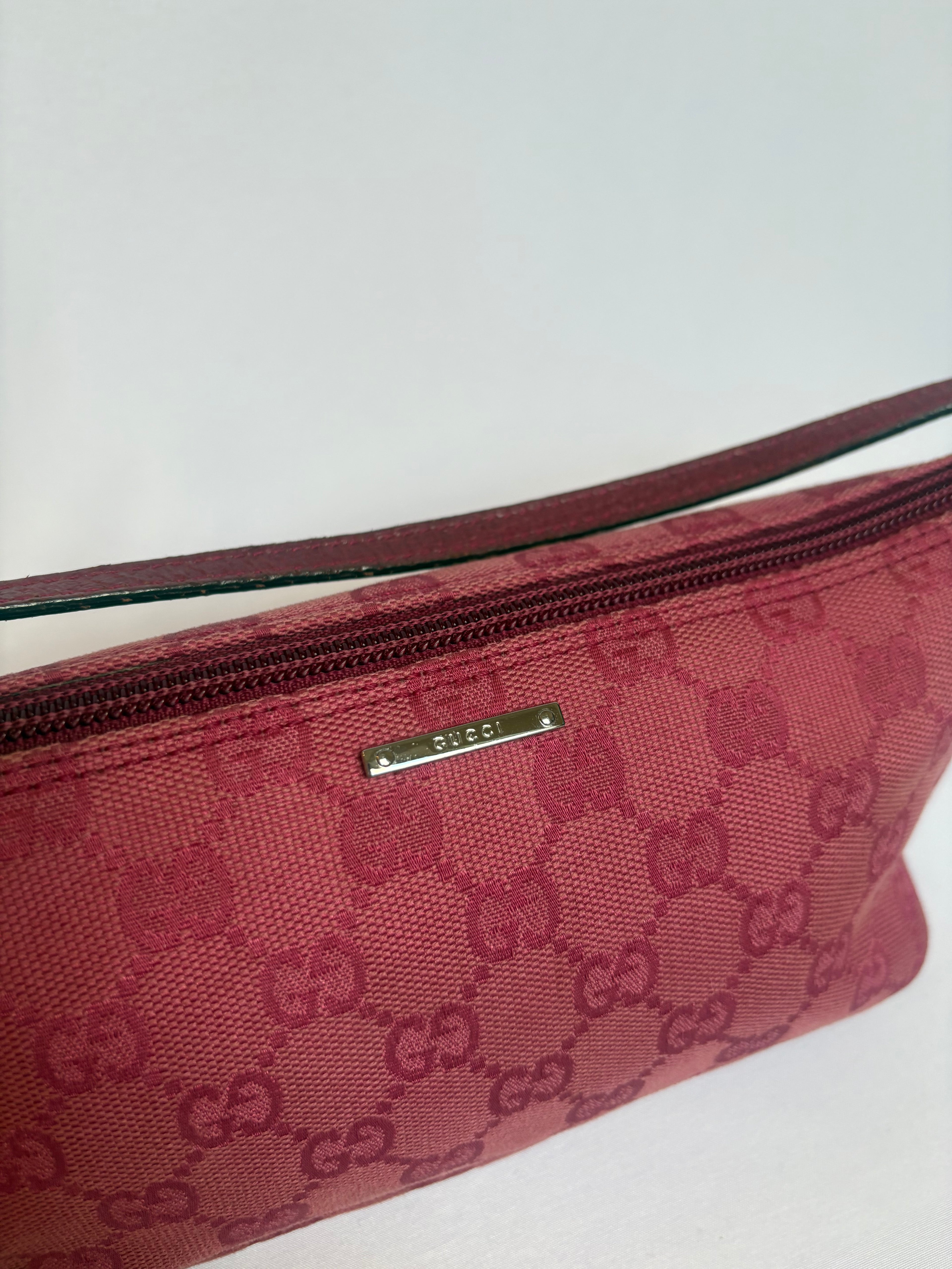 Pink Gucci Monogram Pochette Bag