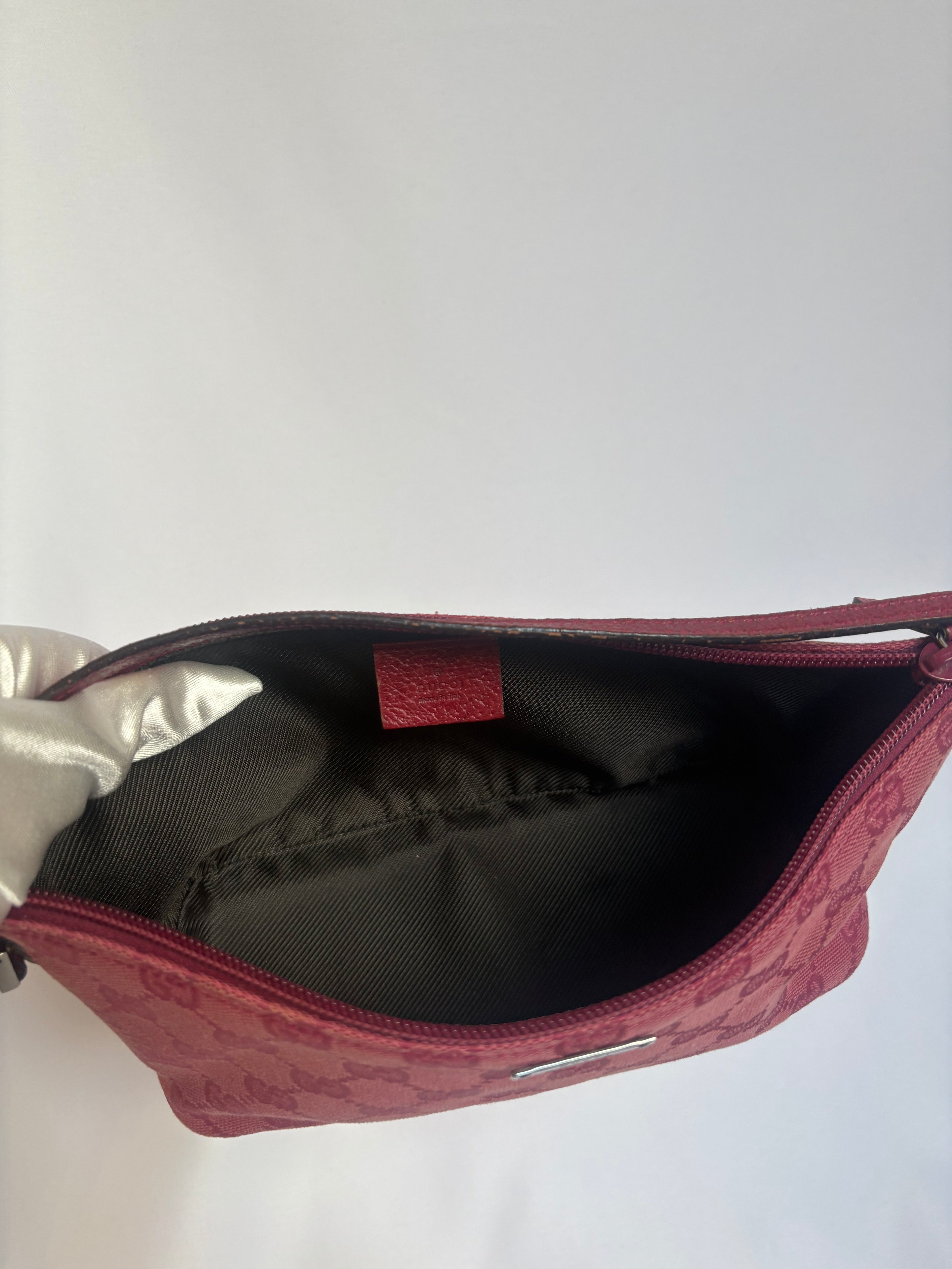 Pink Gucci Monogram Pochette Bag