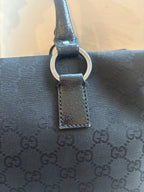 Black Gucci Monogram Boston Bag