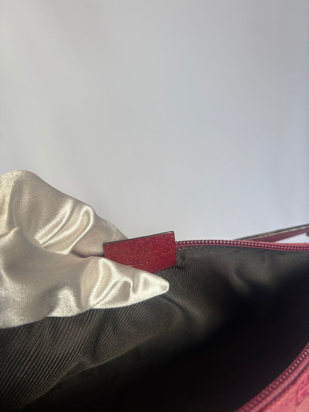 Pink Gucci Monogram Pochette Bag