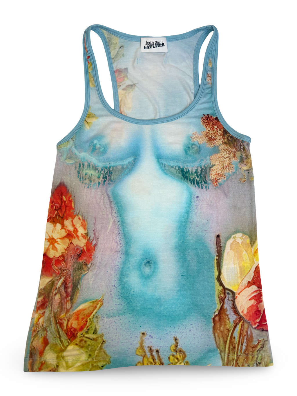 Blue Jean Paul Gaultier Body Vest Top